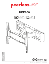 PEERLESS-AV HPF650 Installatie gids