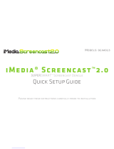 iMedia Screencast 2.0 Quick Setup Manual
