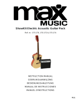 MaxMusicShowKit Electric Acoustic Guitar Pack Natural