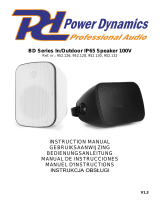 Power Dynamics 952.126 BD Series In/Outdoor IP65 Speaker 100V de handleiding