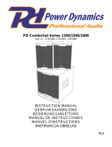 Power Dynamics PD Combo 1500 15” Subwoofer + 2x 8” tops de handleiding