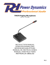 Power Dynamics TM370 Paging Microphone de handleiding