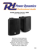 Power Dynamics 100.060 DS50A Speaker Set de handleiding