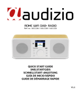 audizio Rome WIFI Internet Stereo DAB+ Radio Wood Snelstartgids