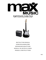 max MUSIC GigKit Electric Guitar Pack Red de handleiding