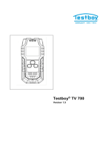 TESTBOY TV 700 Handleiding