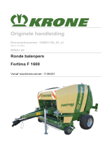 Krone BA Fortima F 1600 (RP601-20) Handleiding