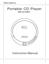 Denver Dm-24 Mk2 Portable CD Player Handleiding