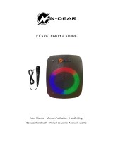N GEAR PARTY 4 Studio Bluetooth Party Speaker Handleiding