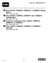 Toro Titan ZX4875 Zero Turn Riding Mower Handleiding