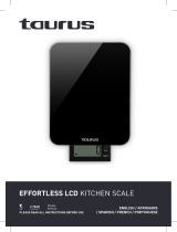 Taurus 990724 Effortless LCD Kitchen Scale Handleiding