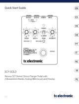 TC Electronic SCF GOLD Snelstartgids