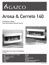 GAZCO Arosa & Cerreto 140 LED Electric Stove Handleiding