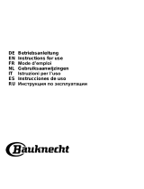 Bauknecht DBIF93 LBX ISLAND EXTRACTOR HOOD Handleiding