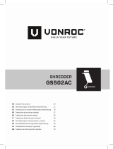 Vonroc GS502AC 2500W Shredder Handleiding