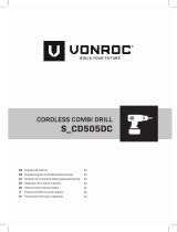 Vonroc S-CD505DC Cordless Combi Drill Handleiding