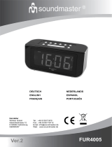 Soundmaster FUR4005 Radio Alarm Clock FM Black Handleiding