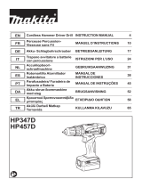 Makita HP347D/HP457D Cordless Hammer Driver Drill Handleiding