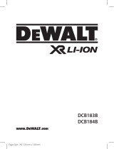 DeWalt DCB183 18V XR Slide 2.0Ah Li Ion Battery Handleiding