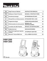 Makita HW1200, HW1300 High Pressure Washer Handleiding