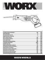 Worx WX516.X Cordless Reciprocating Saw Handleiding