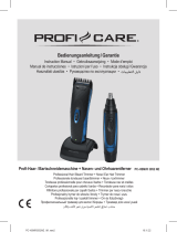 ProfiCare PC-HSM/R 3052 NE Professional Hair Beard Trimmer plus Nose Ear Hair Trimmer Handleiding