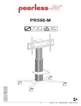 PEERLESS-AV PR598-M Flat Panel Motorised Trolley Handleiding