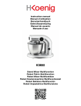 Hkoenig KM80 Stand Mixer Multifunction Handleiding