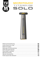 MicroTouch Titanium Solo Rechargeable Trimmer Handleiding