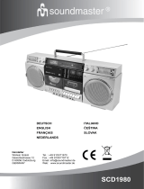 Soundmaster SCD1980 Handleiding
