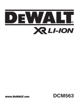 DEWALT XR DCM563 Handleiding