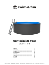 swim and fun 1944 to 1945 Santorini XL Pool Handleiding