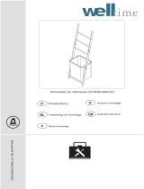 WelltimeBamboo ladder including laundry bag