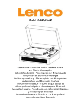 Lenco LS-440BUBG Turntable de handleiding
