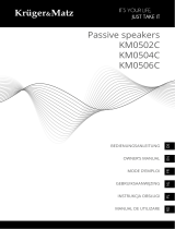 Kr ger Matz Kruger Matz KM0506C passive speakers de handleiding