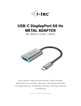 i-tec i-tec C31METALDP60HZ USB-C DisplayPort 60 Hz Metal Adapter Gebruikershandleiding