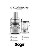 Sage the 3X Bluicer Gebruikershandleiding
