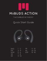 Miiego Miibuds Action TWS Earbuds Gebruikershandleiding