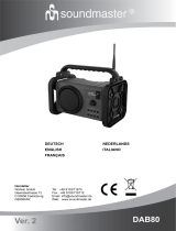 Soundmaster DAB80 Gebruikershandleiding