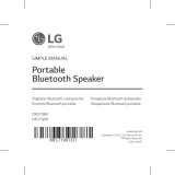 LG DXG7Q Series Portable Bluetooth Speaker Gebruikershandleiding