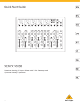Behringer XENYX 1003B Gebruikershandleiding