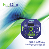 EcoDim Smart Dimmer Switch 200W LED Eco-Dim.07 Zigbee Pro Handleiding