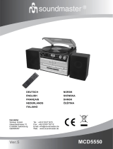 Soundmaster MCD5550 Stereo hifi music center DAB radio encoding Handleiding