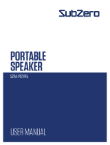Sub-Zero SZPA-P12-P15 Portable Speaker Handleiding