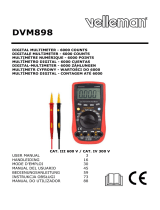 Velleman DVM898 Handleiding