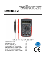 Velleman DVM832 Handleiding