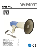 Velleman MP25-VEL MEGAPHONE Handleiding