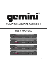 Gemini XGA Professional Amplifier Handleiding