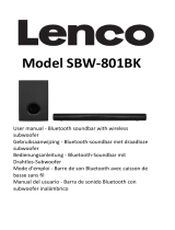 Lenco SBW-801BK Handleiding