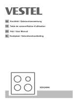 VESTEL VEK24046 Schott Ceran Electric Hob Handleiding